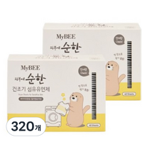 마이비 피부에순한 건조기 섬유유연제 베이비코튼향 본품, 40매, 8개