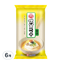 오뚜기옛날 국수 중면, 1.5kg, 6개