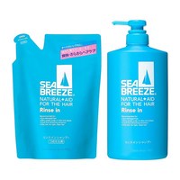 SEABREEZE(시브리즈) 린스 인 샴푸 본체 600mL + 리필용 400mL