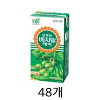 베지밀 A 담백한맛, 190ml, 48개