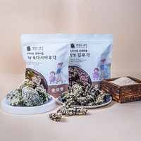 [농부마음] 바삭한 수제 저염식 박진수 찹쌀 & 다시마 김 부각 개당 45g 개별 선물 포장, 3개