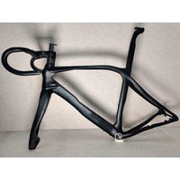 자전거 t1100 carbon road frame with handlebar 자갈 탄소 디스크 쓰루 액슬 로드 mtb 650b suit, 프레임 만, 47cm