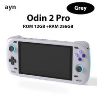 휴대용 게임 콘솔 게임플레이어 AYN ODIN 플레이어 업그레이드 버전 6 인치 IPS 스크린 안드로이드 13 12G 256G 와이파이 블루투스 2 프로, 2) Grey 12 256G