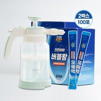 크린바바 한번에 싹 버블왕 100포+압축분무기 가스렌지 후드 주방 화장실 다목적 세제 버블클리너, 25ml