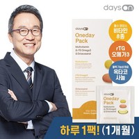 데이즈온 원데이팩 멀티비타민 알티지오메가3 옥타코사놀 1개월 오한진 멀티팩, 1개, 단품, 63g