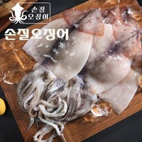 기타 진성 손질 오징어300g8팩(100g*24미), 8개