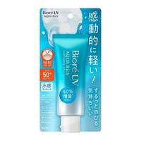 일본 Biore UV 비오레 선크림 아쿠아리치 워터리 에센스 3개 세트 SPF50 PA 선크림 선스크린 얼굴몸용, 70g, 6개