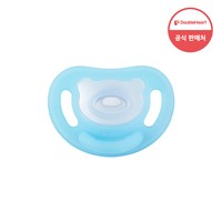 더블하트 노리개 젖꼭지 Soft Buddy, S(0~3개월), 블루, 1개