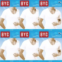 BYC 남자 더 쾌적한 순면 베이직 반팔 런닝 6매 BYC1915