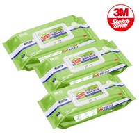 3M 스카치브라이트 더블액션 물걸레 청소포 대형 20매, 3개