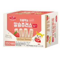 베베스트 처음먹는 칼슘츄러스, 딸기, 2개, 130g