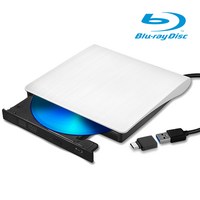 모가비 USB3.0 UHD 블루레이 플레이어 외장형 ODD, 화이트, MOG-134, 1개