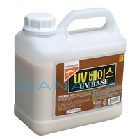 UV베이스3.75L UV BASE 유브이베이스 UV코팅바닥재용 광택제 원목마루 목재마루 온돌 합판마루 바닥왁스 바닥코팅광택제 피막보호제 광택왁스, 3.75L, 1개