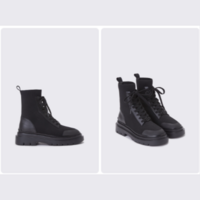 슈콤마보니 니트부츠 블랙_Knit ankle boots(black)_DG3CW23525