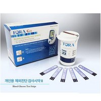 포라 혈당검사지 200매+ 알콜솜200매+채혈침 200개, 4box, 50매입