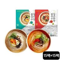 쿡시쌀국수 30개(멸치맛 15개+얼큰한맛 15개), 1, 92g