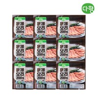 [다향] 훈제오리 200g 8팩+1팩 (총 9팩), 9개