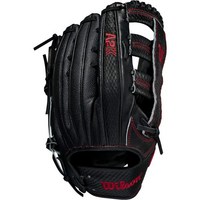 윌슨 A2K 외야 야구 글러브 - 12.75\", Left Hand Throw, Black/Red