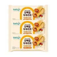 테이스틴 단백질 두부리또 트리플치즈피자 130g 3개