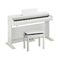 YAMAHA 야마하 Digital Piano 전자피아노 88건반 고저자재 의자 부속 ARIUS 아리우스 YDP165 풀옵션 세트 방진/방음 매트&연장 5년 보증 세트 WH 화이트