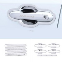 스테인레스 스틸 도어 핸들 토요타 RAV4 2019 2020 용 외부 볼 액세서리, 없음, 8) Handle and Door bowl