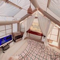 CAMPING DECO 쿠디 에어텐트 10.0 호환러그 (에어폴컷팅) 지퍼연결 가방포함, 쿠디 10.0카페트+폴컷팅+가방+발매트