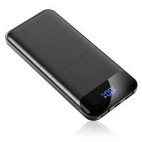 KLIFE 고속충전 대용량 보조배터리 20000mAh PD 22.5W QC3.0 잔량표시, 블랙-10000mah