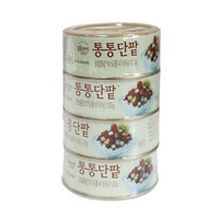 복음자리 통통단팥120g 당침통팥50% 팥빙수재료, 120g, 24개