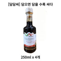 [담담싸] 빌라모데나 발사믹 식초, 250ml, 4개