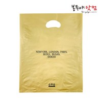 봉투야닷컴 LDPE 25호 (25x34cm) 50장 비닐쇼핑백, 골드