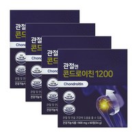 관절엔 콘드로이친 1200 + 씨오케이마스크 증정, 60정, 54g, 900mg, 4개