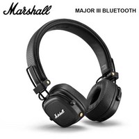 Marshall MAJOR III 블루투스 온이어 헤드폰 무선 딥 접이식 스포츠 게이밍 팝 록 음악용, 01 Black, 1) Black