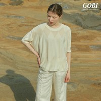 [런칭가 199000원]고비(GOBI) 실크 캐시미어 다이아몬드 풀오버