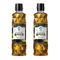 청정원 엑스트라버진 올리브유, 900ml, 2개