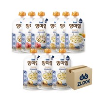 맘마밀 안심이유식 15개월 3종 3개씩 (총9개), 1세트, 조개류(전복)맛+닭고기맛+소고기맛