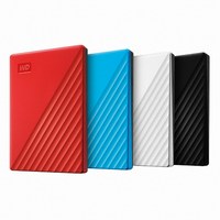 WD My Passport 휴대용 외장하드 + 파우치, 5TB, 레드