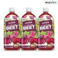 [메이준뉴트리] NFC 착즙 비엣퓨어 100% 비트주스 1 000ml, 1L, 3개