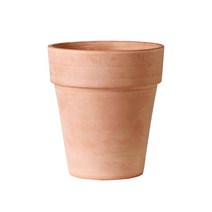[Made in Italy] 데로마 테라코타 토분 인테리어화분 바소 알토, 18cm/white