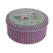 [퍼닉] 영국 달콤원형 틴케이스, 티타임, 1개