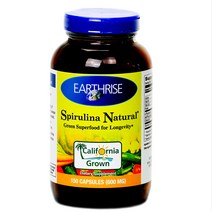 어스라이즈 스피룰리나 내추럴 600mg 캡슐, 150개입, 1개