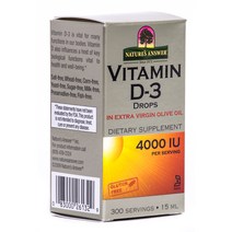 네이쳐스앤서 비타민 D-3 4000IU 드롭 글루텐 프리 무설탕, 15ml, 1개