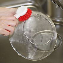 산베름 삐까삐까 키친브러쉬 둥근짱 15 x 6 x 3.5 cm, 레드, 1개