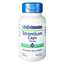 라이프익스텐션 스트론튬 750mg 베지테리안 캡슐, 90정, 1개
