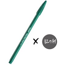 모나미 플러스펜3000 DZ 12p, 녹색, 1개