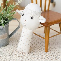 [난쟁이똥자루] (봉딸랑이 DIY) 오가닉 아기양, 1개