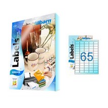 [올바른] 투명방수라벨 (레이저용) -65칸(5X13), 25매, AL065CP