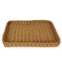 PP라탄바구니 낮은직사각바구니, 1개