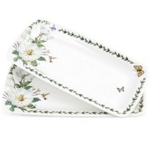 당산 그린 신형목련 생선 접시 2p, 혼합색상, 2개