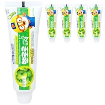 뽀로로 치약 사과, 5개, 90g
