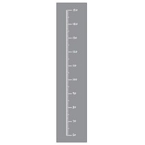 STEA 심플 키재기 스티커, 화이트